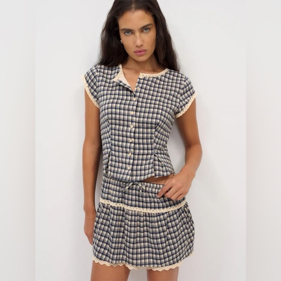 Reformation Dresses & Skirts - Reformation Valetta Two Piece Beacon Check NWOT